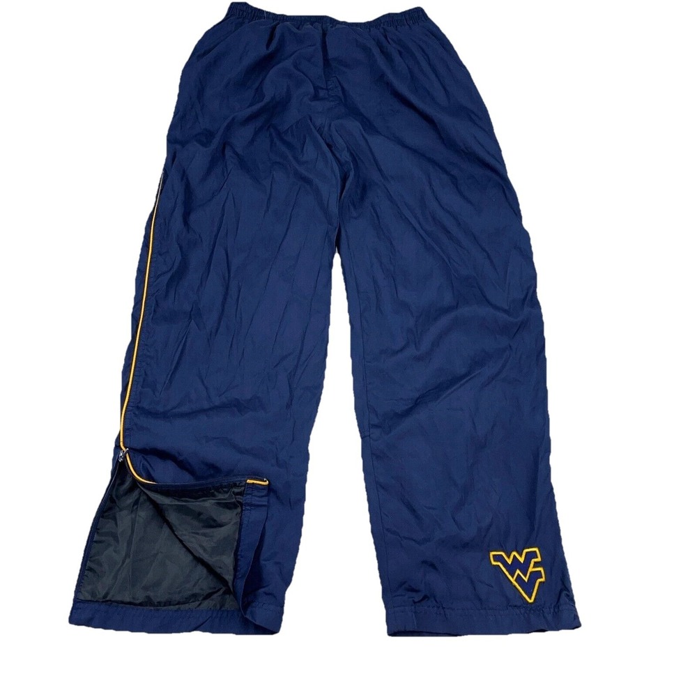 West Virginia Mountaineers‎ Pants Men Medium Windbreakers Track Suit WVU Joggers